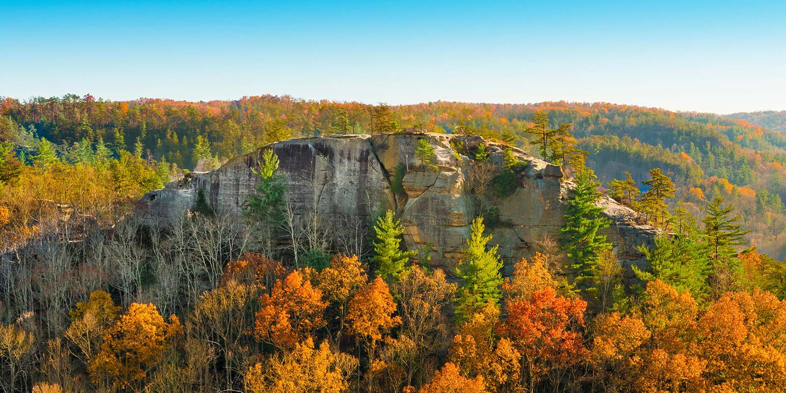 Red River Gorge in peak fall color